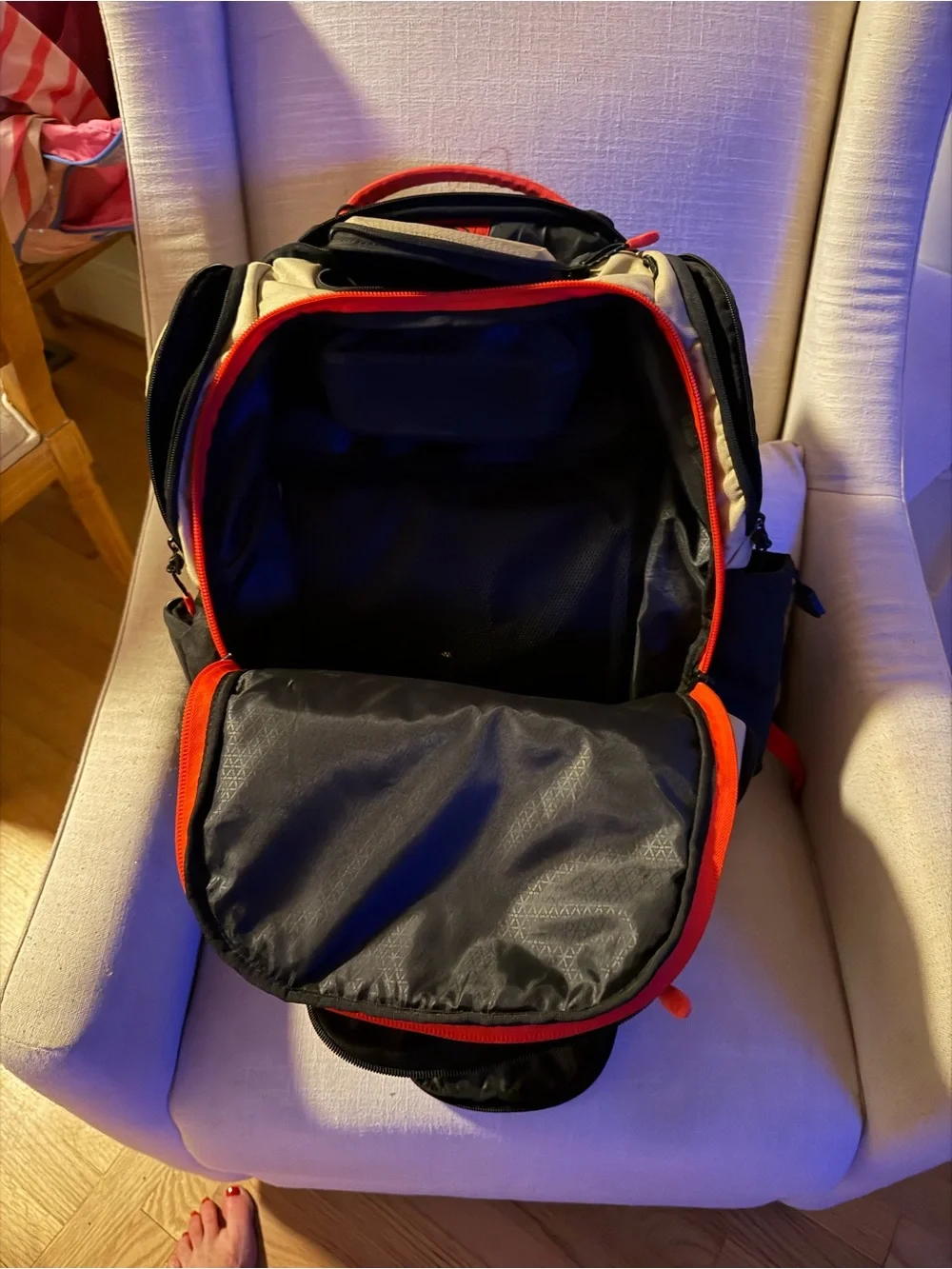 OGIO Renegade Pro Tech Backpack - Rare Tan/Blue/Red Edition